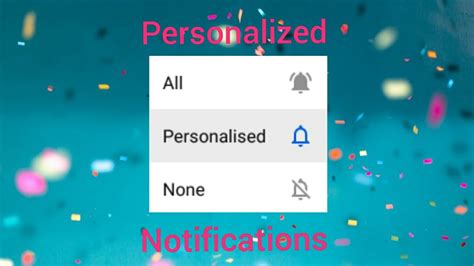 what is personalized notifications on youtube